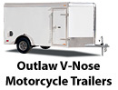 Outlaw V-Nose Motorcycle Trailer